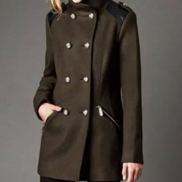 Vince Camuto Jackets & Blazers - Vince Camuto Black Wool Military Coat